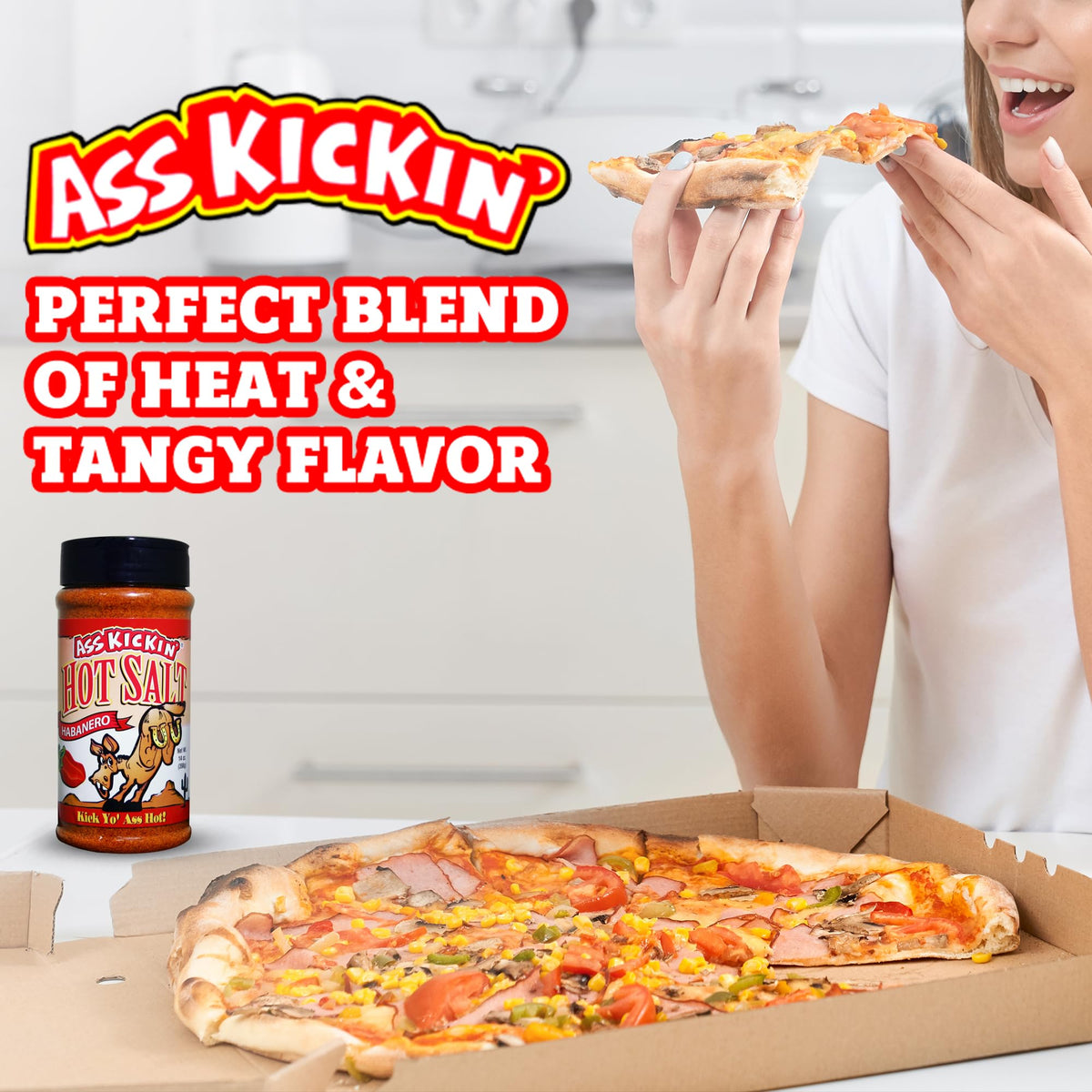ASS KICKIN' Habanero hot salt gift set appeals to gourmet cooks.