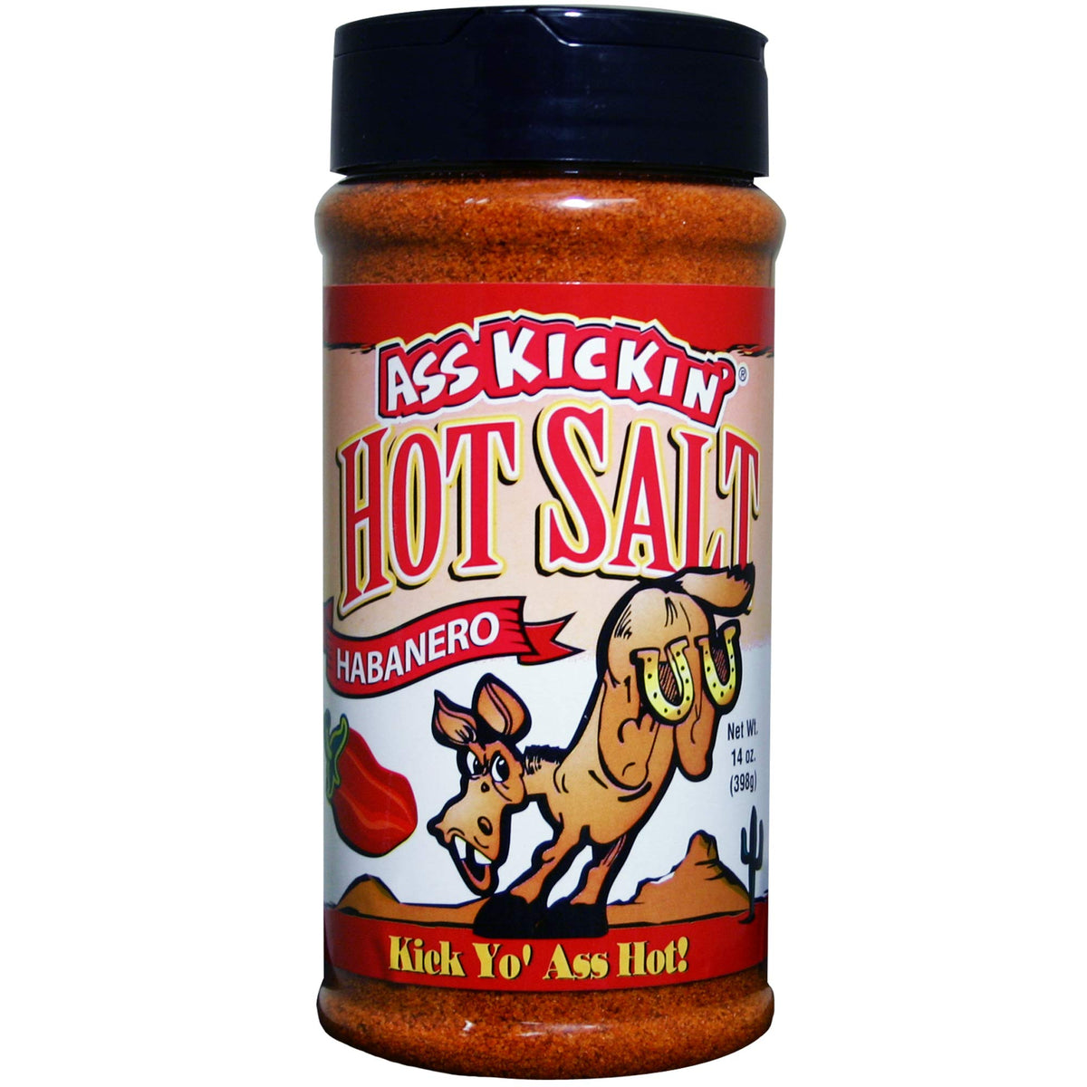 ASS KICKIN' Habanero hot salt on popcorn enhances flavor with spicy heat.