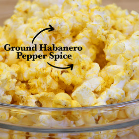 ASS KICKIN' Habanero popcorn 12-pack box ready for sharing.