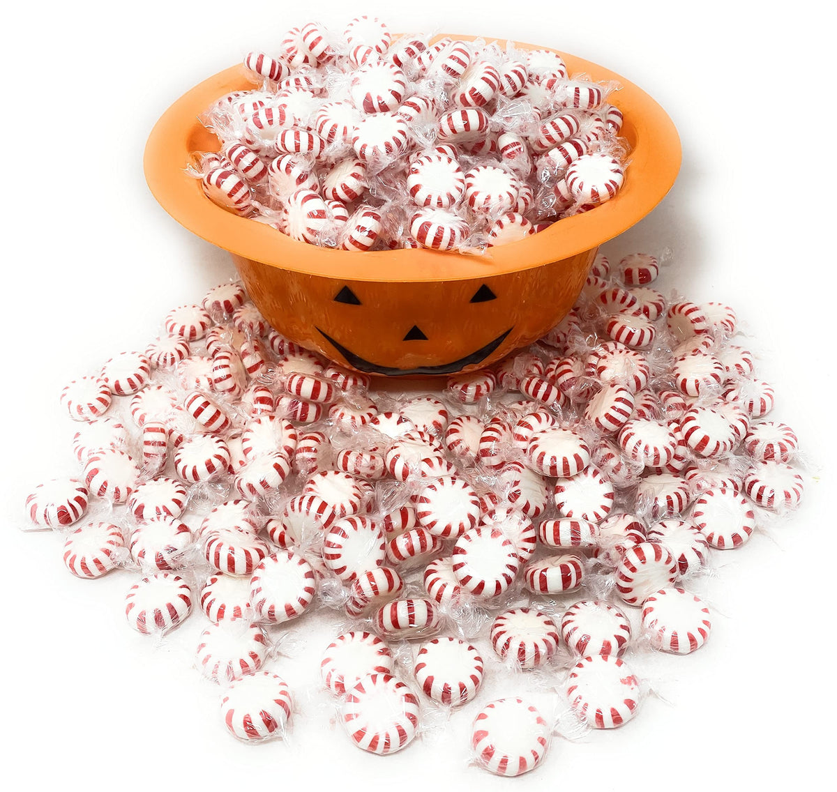 Assortit Peppermint Starlights mints, individually wrapped for hygiene and convenience.
