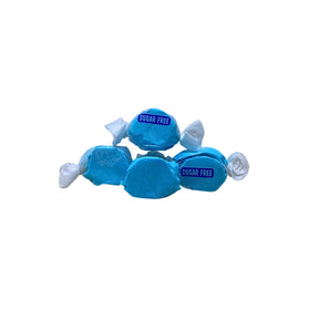 Assortit blue raspberry taffy individually wrapped for fresh, convenient snacking.
