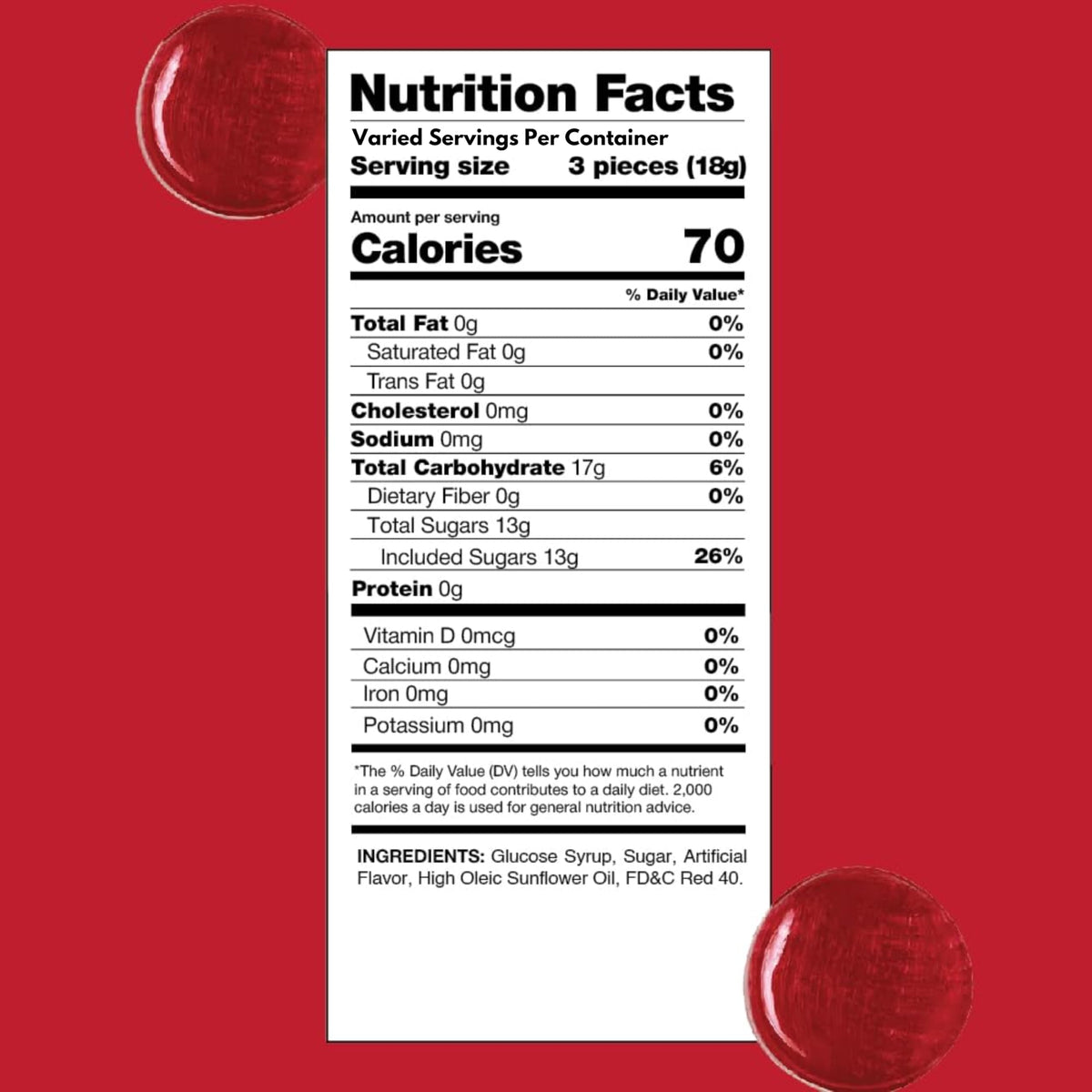 Assortit Cinnamon Hard Candy Disks pantry setup for easy snack access