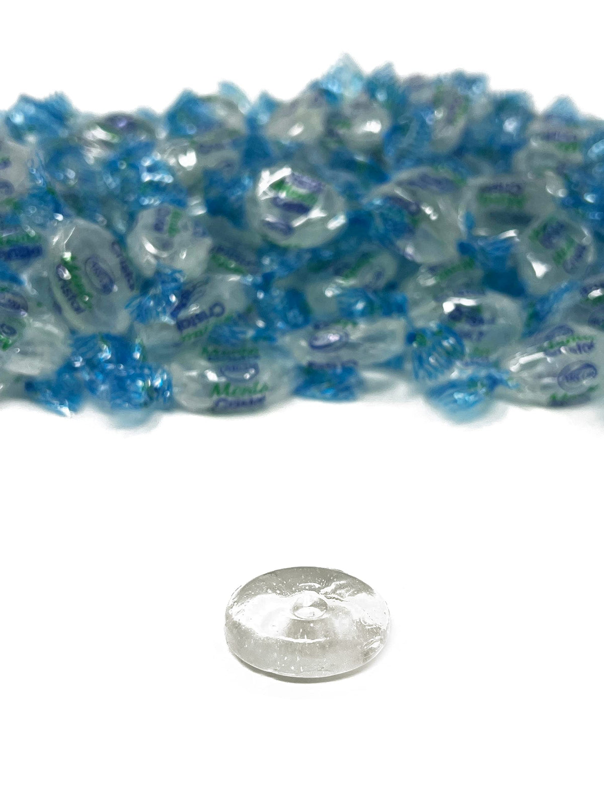 Assortit Crystal Clear Mints in a resealable bag for easy, long-lasting freshness.