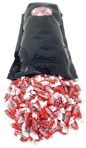 Close view of resealable bag keeping Assortit Frooties fresh