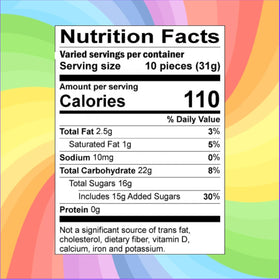 Over 85 pieces of Assortit Green Apple Frooties in one bag