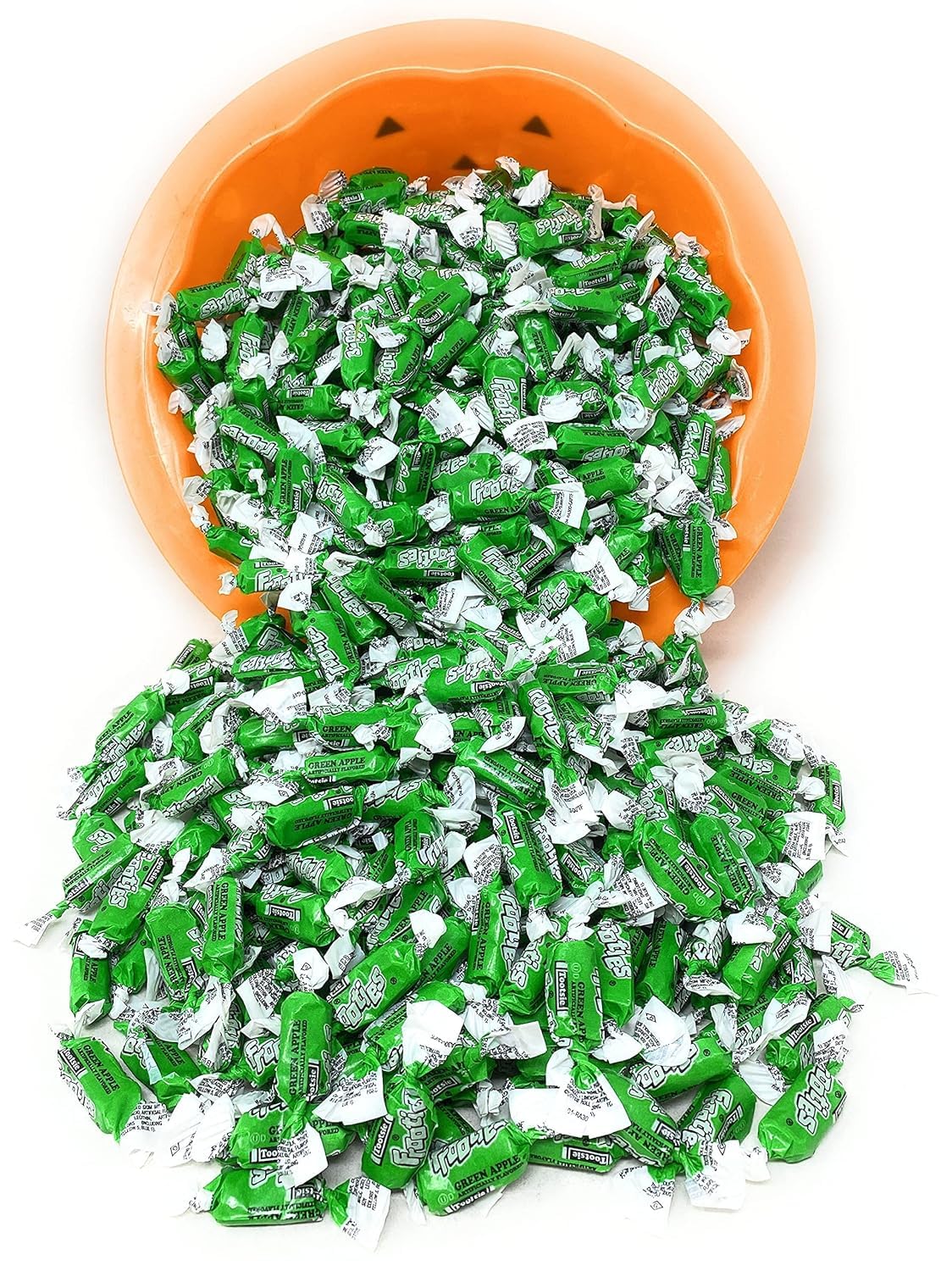 Assortit Green Apple Frooties displayed on a snack table at an event
