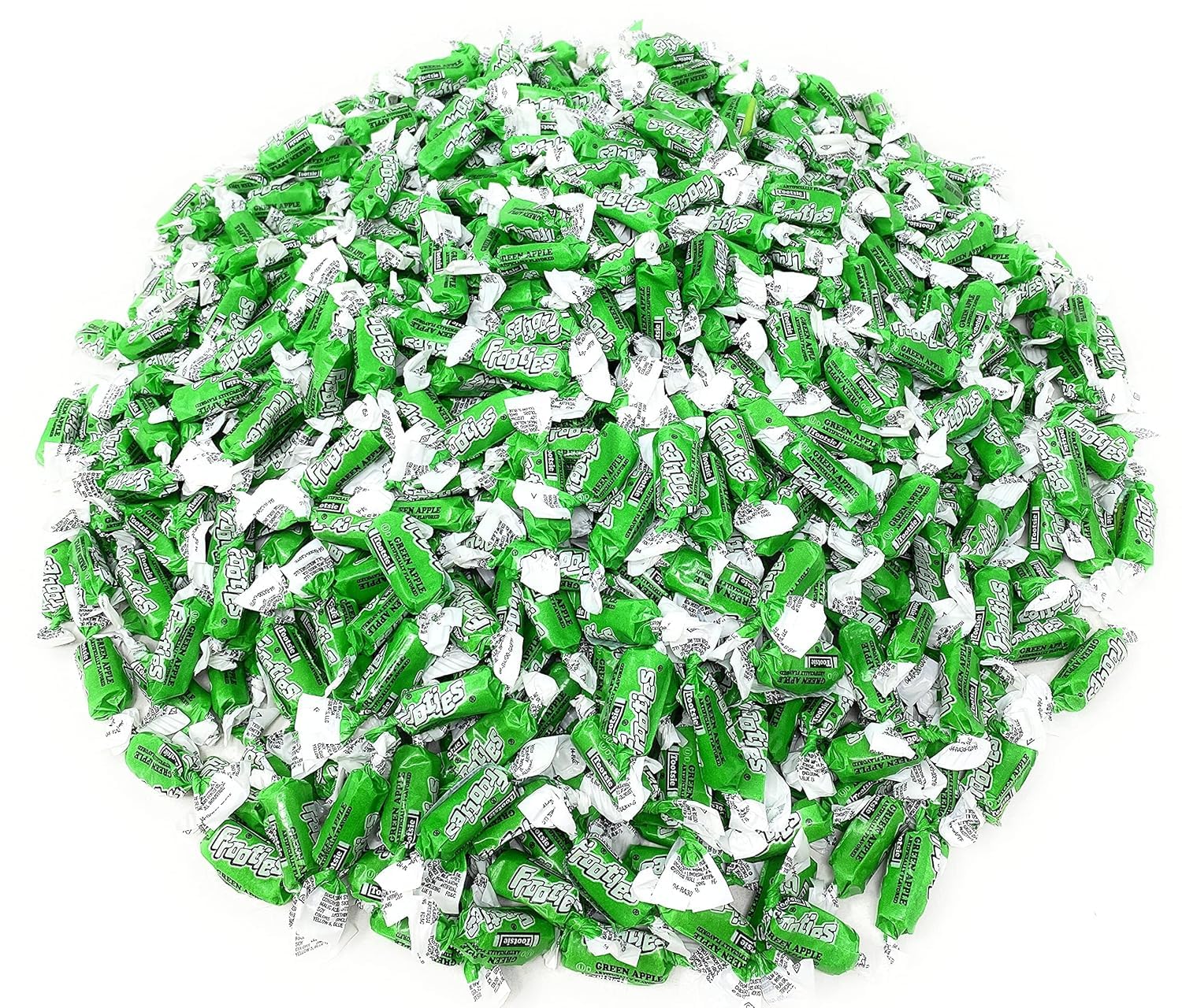 Assortit Green Apple Frooties bag ready for sharing at parties