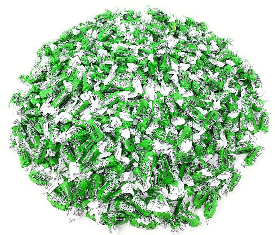 Assortit Green Apple Frooties bag ready for sharing at parties