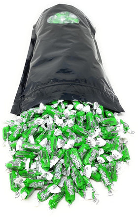 Close-up of Assortit Green Apple Frooties individually wrapped candies, convenient for lunch boxes