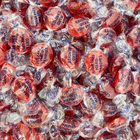 Assortit holiday ready cinnamon candy on a festive table perfect for gifting.