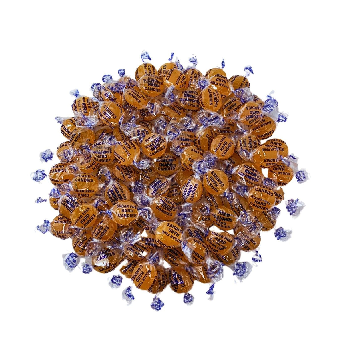 Assortit individually wrapped butterscotch candies for freshness and convenient on-the-go snacking.