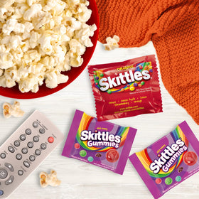 Assortit Individually wrapped candy packs highlighted for freshness and on-the-go treats.