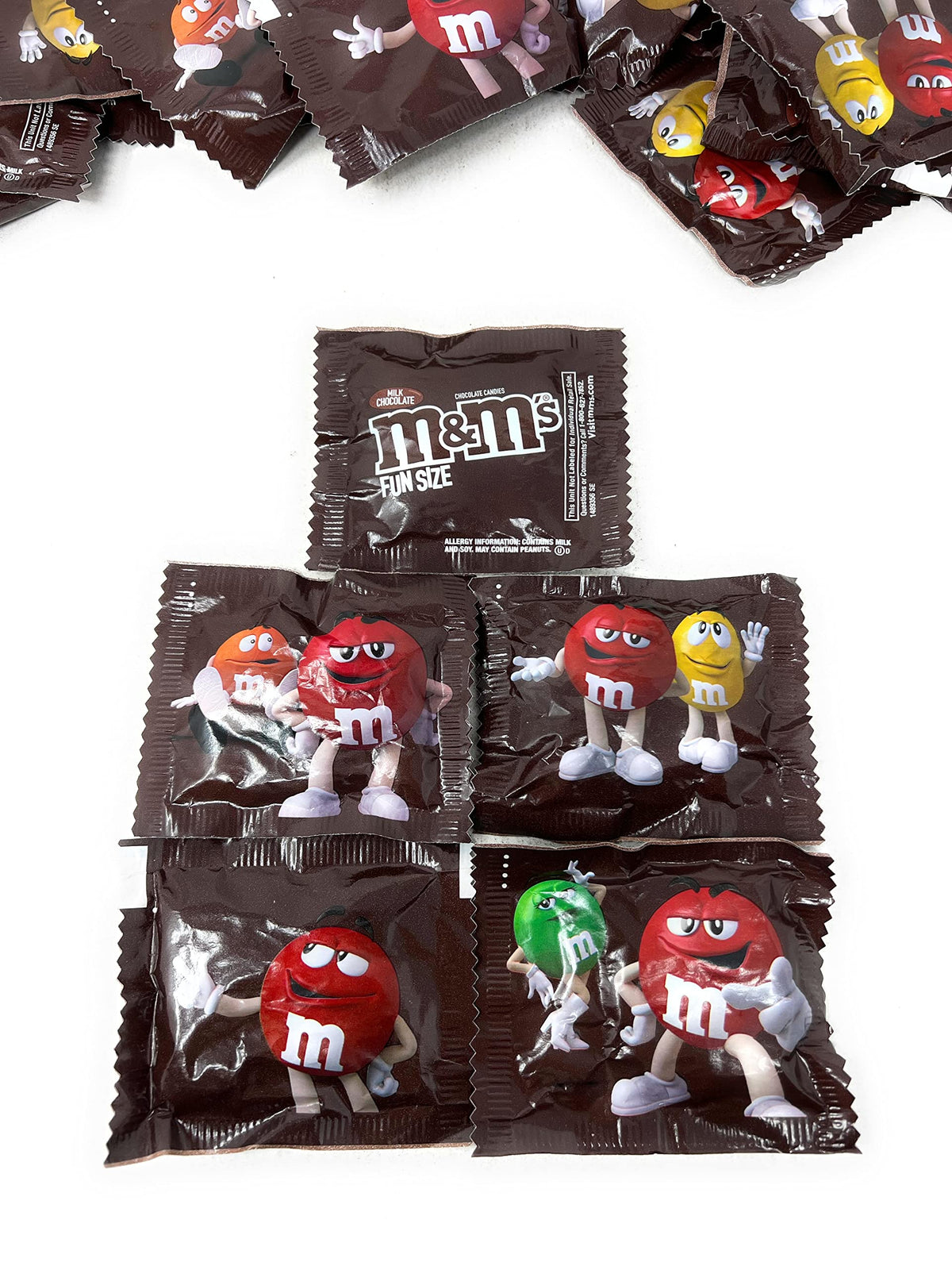 Assortit M&M Original Milk Chocolate shell close-up highlighting crunchy candy shell texture.