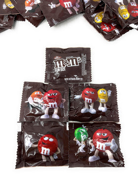 Assortit M&M Original Milk Chocolate shell close-up highlighting crunchy candy shell texture.