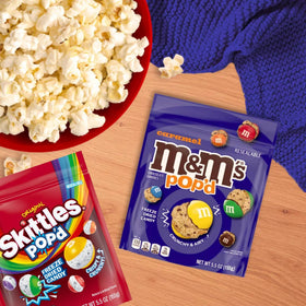 Assortit M&M's POP'd Caramel bag showcases caramel candy crunch in a compact pack.