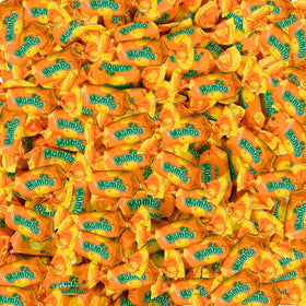 Assortit Orange Mamba chews 1lb bag on display, convenient family snacking.