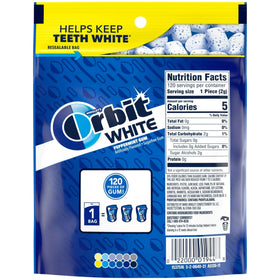 Assortit Orbit White Peppermint gum holiday gift packaging idea.