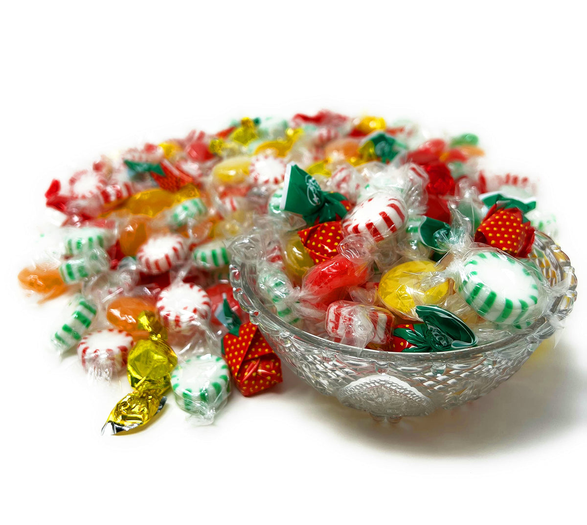 Assortit peanut-free candy in tree-nut-free facility.
