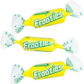Assortit Pineapple Tootsie Roll Frooties close-up candies for quick sweet cravings.