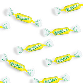 Assortit Pineapple Tootsie Roll Frooties resealable bag keeps freshness.