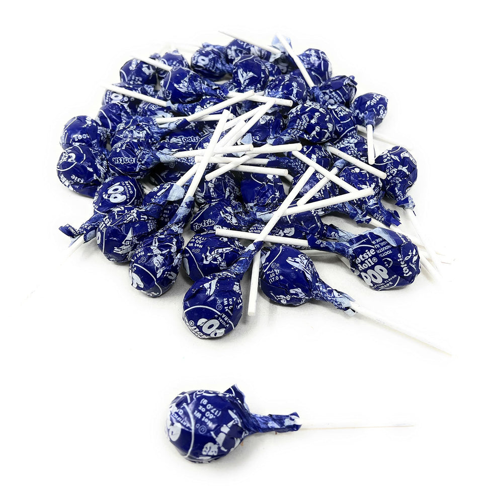 Assortit Purple Grape Tootsie Pops bulk pack showing classic grape candy for sharable party treats.