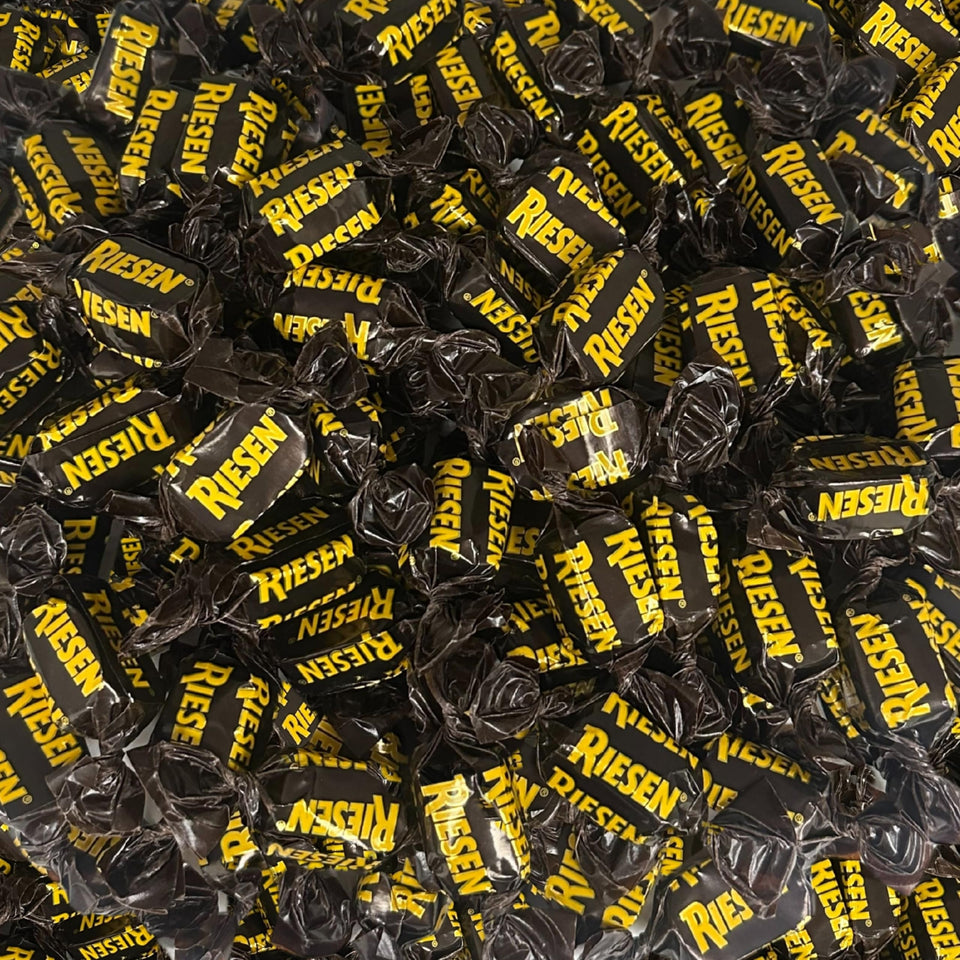 Assortit Riesen caramel bag, 1.5 lb, ready for sharing and gifting occasions.
