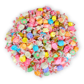 Assortit saltwater taffy mixed flavors bag showcases variety for gifts and candy buffets.