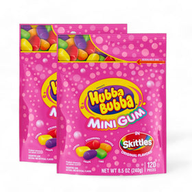 Assortit Skittles Collab unwrapped gum pieces, ideal for sharing at work or parties.