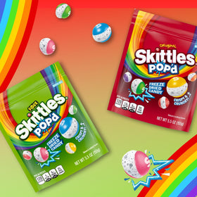 Assortit Skittles POP’D Sour Bag highlights tangy crunch for shareable treats.