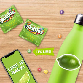 Assortit Skittles Sour flavors in bright colors, perfect tasting variety.