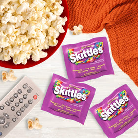 Assortit Skittles Wild Berry packs close-up displaying flavor variety.