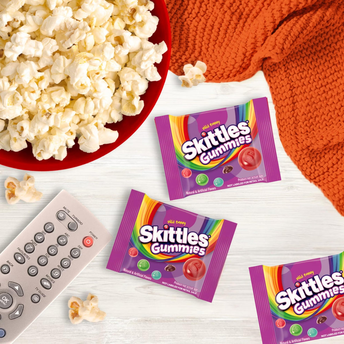 ASSORTIT Skittles Wild Berry individually wrapped gummies for easy snacking.