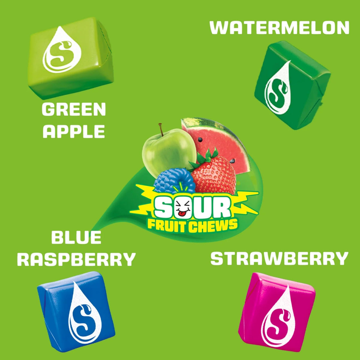 Assortit Starburst Sour party favors – perfect for celebrations and gift bags.