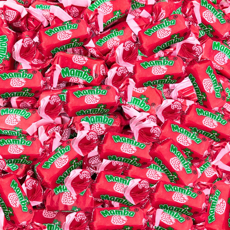 Assortit Strawberry Mamba 1 lb bag showing juicy flavor ideal for gatherings.
