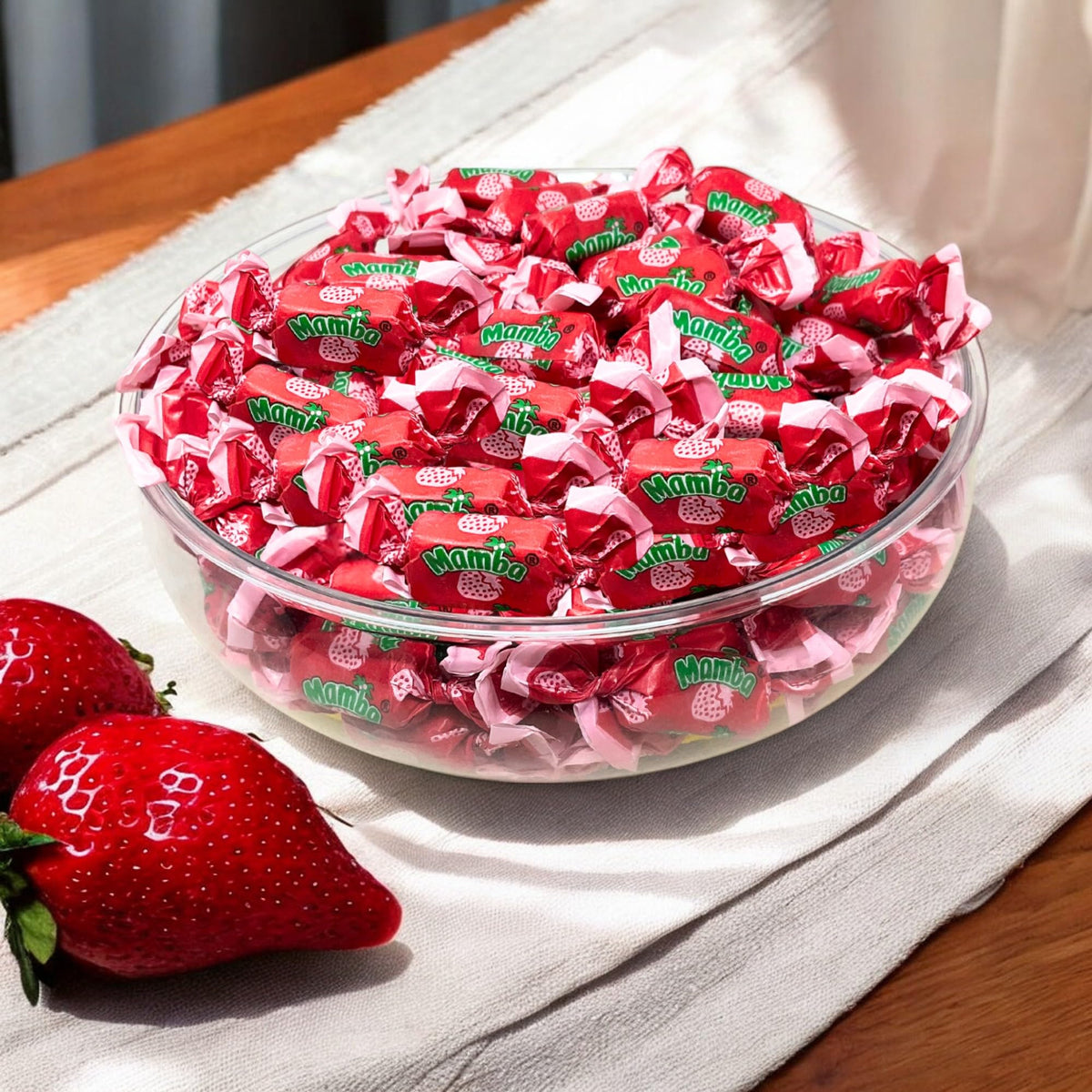 Assortit Strawberry Mamba ready as holiday party favors and celebrations.