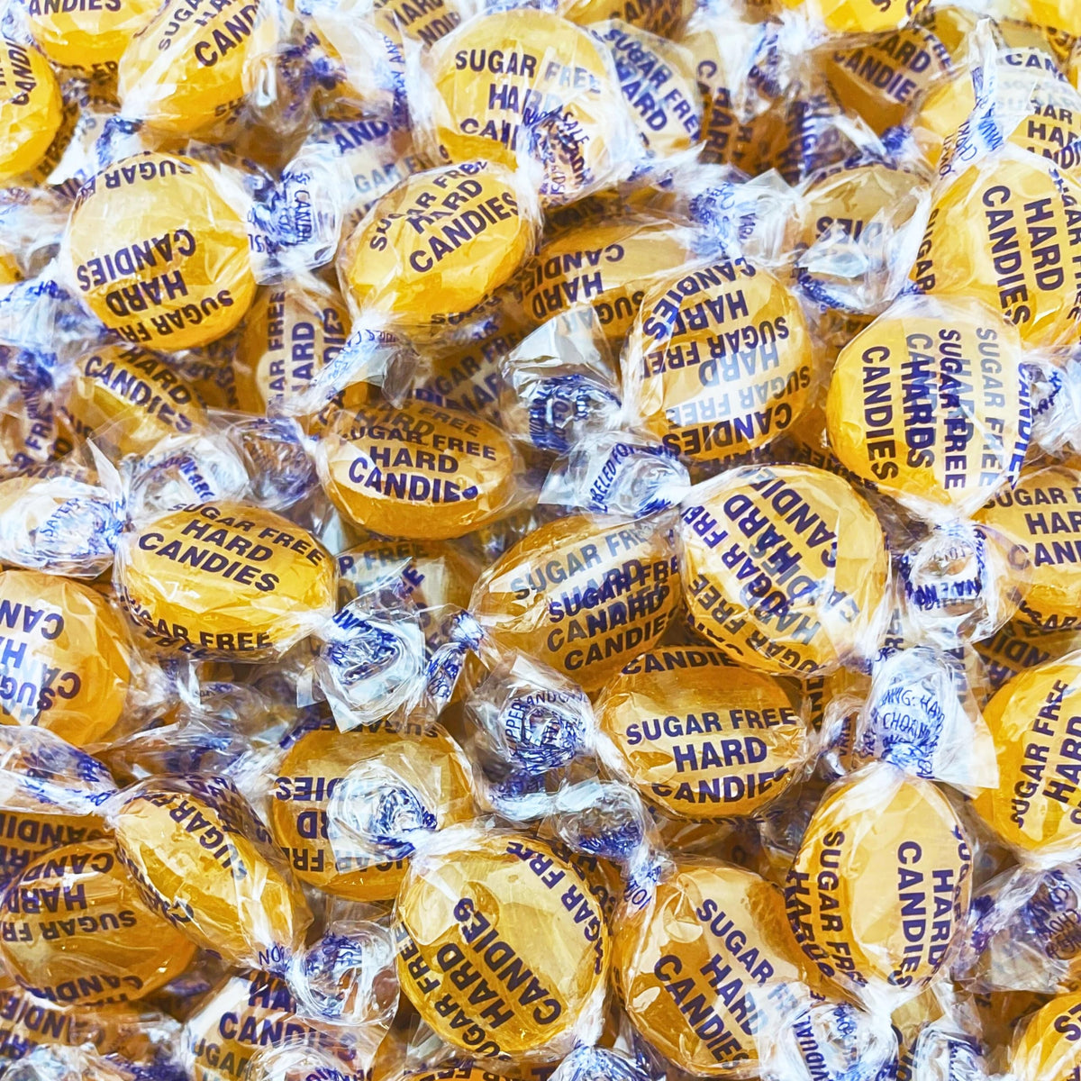 Assortit sugar-free butterscotch candies in a 1lb bag for mindful snacking.
