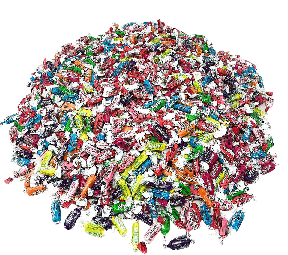 Assortit Tootsie Roll Frooties bag overview showing a 10-flavor assortment for party favors