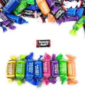 Assortit Tootsie Roll Original Midgees emphasizes chocolate chewy nostalgia in each wrapped piece