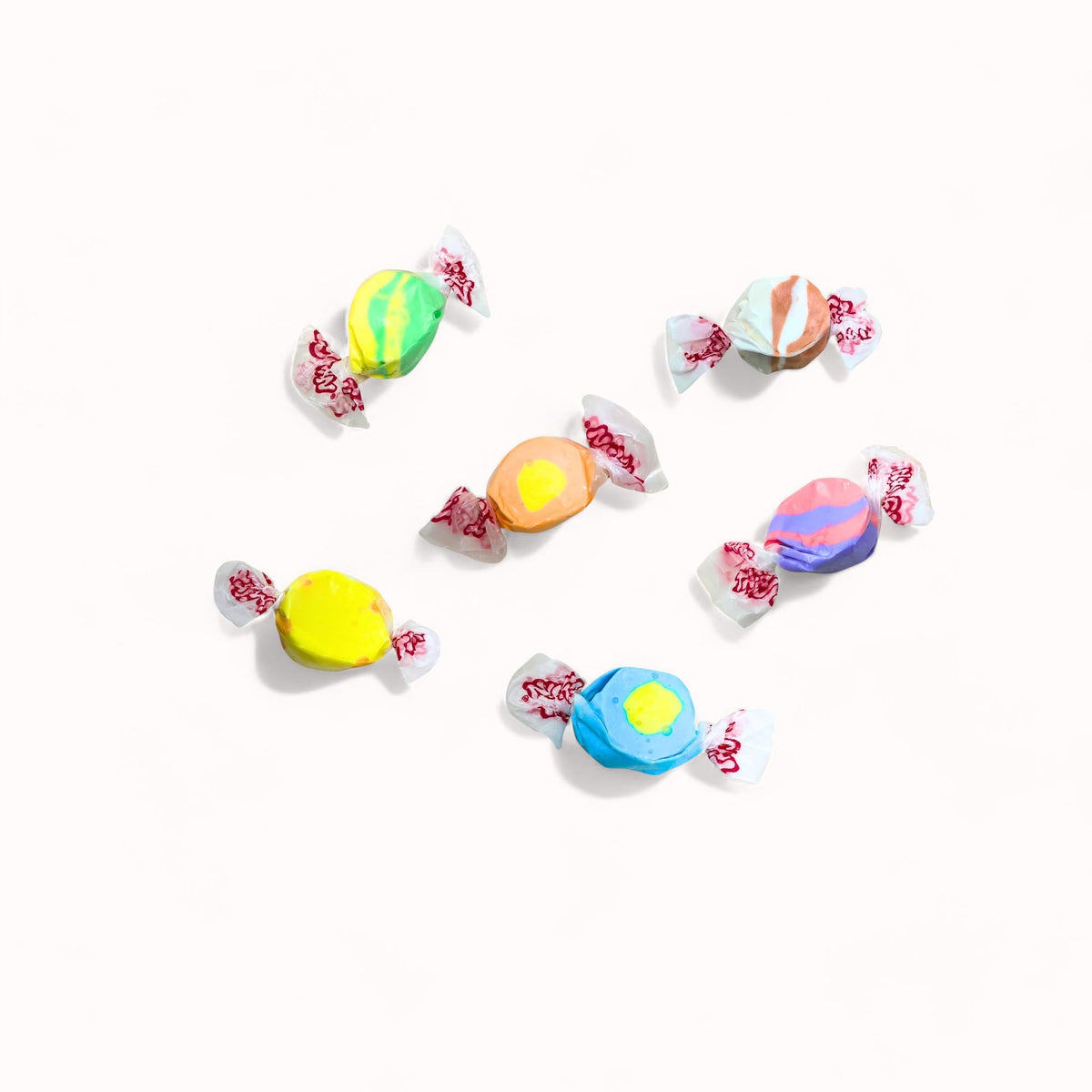 Assortit tropical taffy mango flavor delivers chewy sweetness during breaks.
