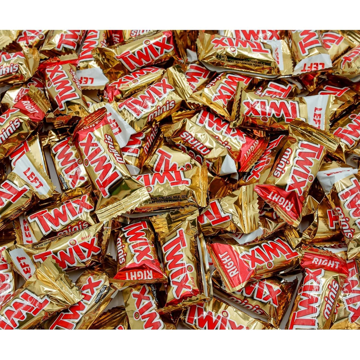Assortit Twix mini-bars caramel cream pack, ideal for sharing at gatherings