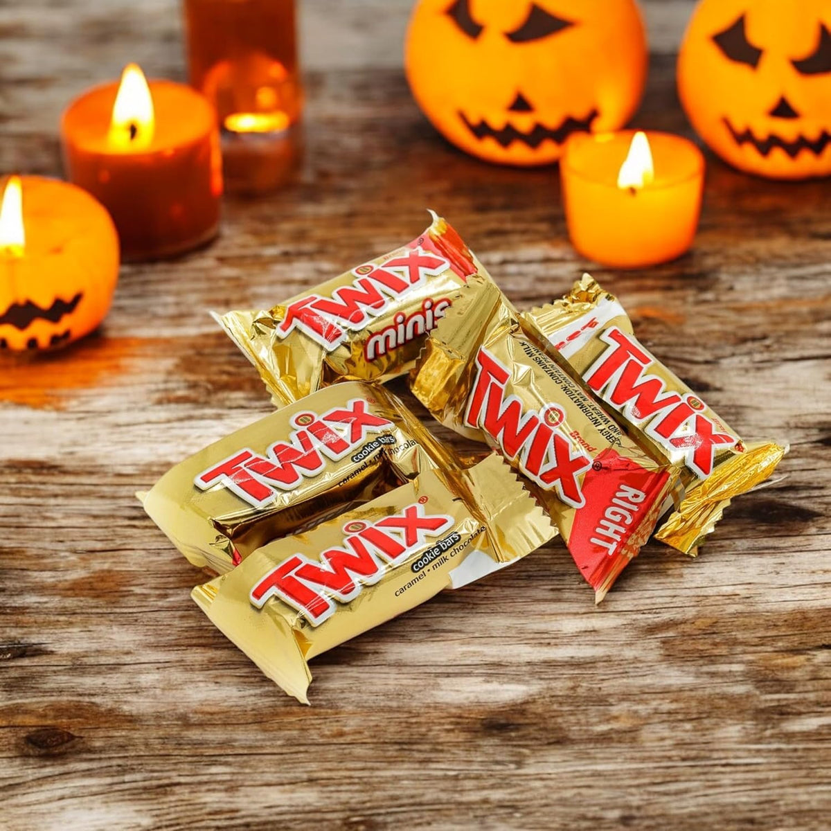 Assortit Twix miniatures bulk, 35 pieces, ideal for trick-or-treat gift bags