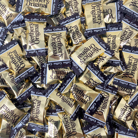 Assortit Werther's Original caramel coffee hard candy bulk bag for sharing.