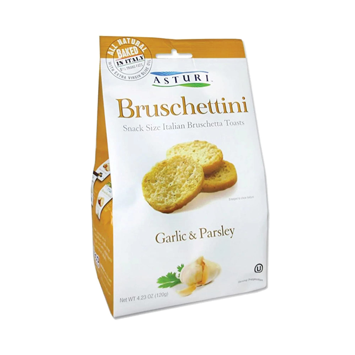 Asturi Bruschettini no preservatives or artificial flavors for clean-tasting crunch