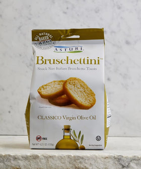 Asturi Bruschettini Rosemary and Olive Oil—aromatic crackers for dips and cheese boards