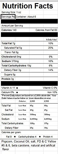 At-The-Movies-Popcorn Coconut Oil Pack demonstrates convenient three-part portioning for home popping.