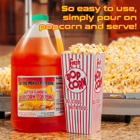 At-The-Movies-Popcorn easy coating for home and commercial poppers