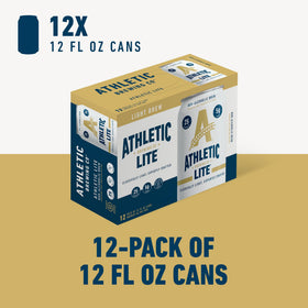 Athletic Brewing Co logo on can emphasizes craft NA innovation.