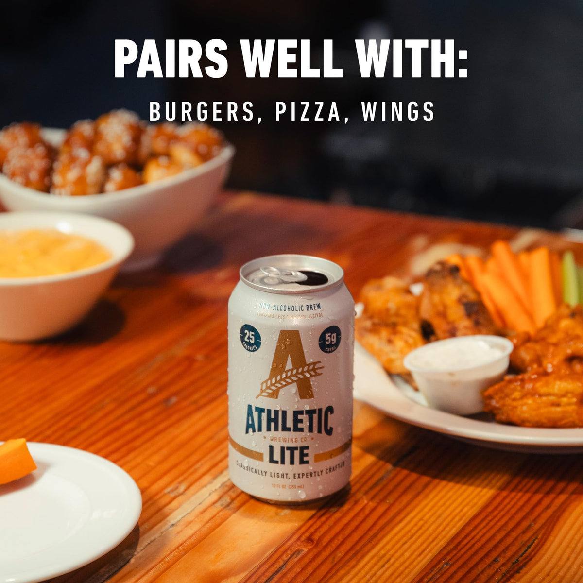 Athletic Lite vegan-friendly brew suitable for plant-based diets.