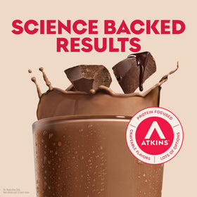 Atkins Dark Chocolate Royale 12-pack carton ready for stocking up.