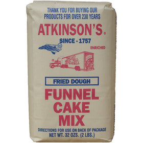Atkinson Milling Funnel Cake Mix bag ready for quick home carnival dessert.